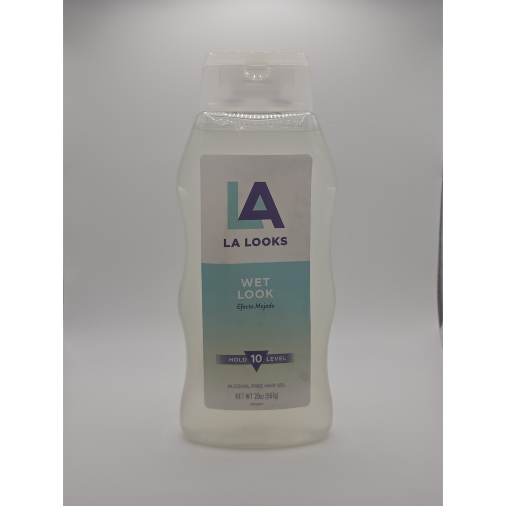 LA Looks WET LOOK Level 10 Hold Alcohol Free Hair Gel 20oz Discontinued NOS Hair
